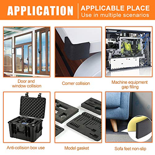 Foam Insulation Tape Adhesive, Seal, Doors, Weatherstrip, Waterproof, Plumbing, Hvac, Windows, Pipes, Cooling, Air Conditioning, Weather Stripping, Craft Tape (33 Ft X 1/8" X 1") #TOP3