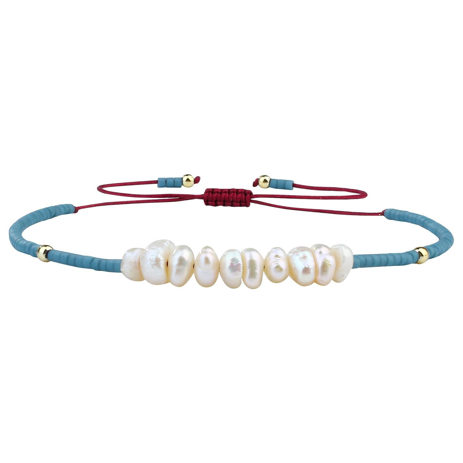 KELITCH Bracciali In Perline Di Conchiglia Naturale E Miyuki - Braccialetti Dell'Amicizia Fatti A Mano, Lunghezza Regolabile 6-10 Pollici, Gioielli Unici Per Donne
