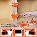 PONY 4-Pack Cabinet Clamps, 8510 Cabinet Claw, Face Frame Clamps for Installing Cabinets, 440 lbs Load Limited Orange