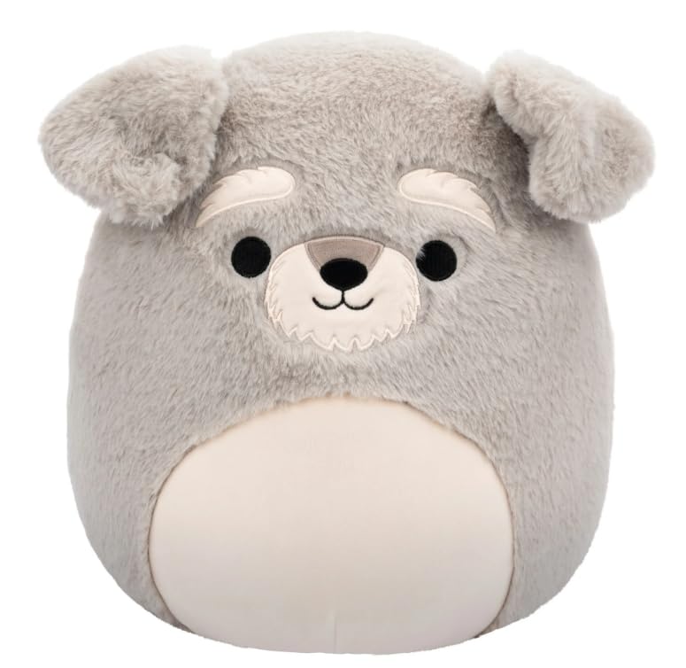 Squishmallows Fuzzamallow Shaun The Dog Plush Toy, 12 Inch