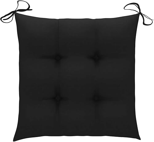 Miniatura 2 de Tidyard Juego de 4 cojines para sillas de jardín, cojines de repuesto para muebles de patio, cojines de asiento de tela para interiores y