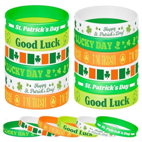 Bracelets en silicone Saint-Patrick pour votre fête irlandaise