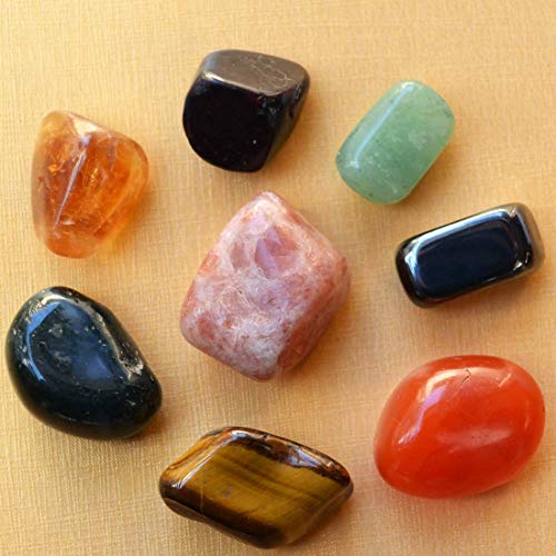 Image of Reiki Crystal Products Certified Natural Crystal Tumble Stone Kit | Multiple Crystal Stone Sets for Meditation, Reiki, Chakra & Spiritual Practices