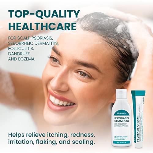 Psoriasis Cream Shampoo Set, Psoriasis Scalp Treatment, Seborrheic Dermatitis Shampoo, Soothe Dry Skin & Inflammationï¼Treat Itchy & Dandruff (30g + 120ml) - Image 8