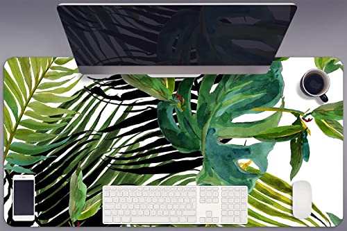 Sous-main de bureau gaming imperméable 90x45cm antidérapant protection table vinyle tropical
