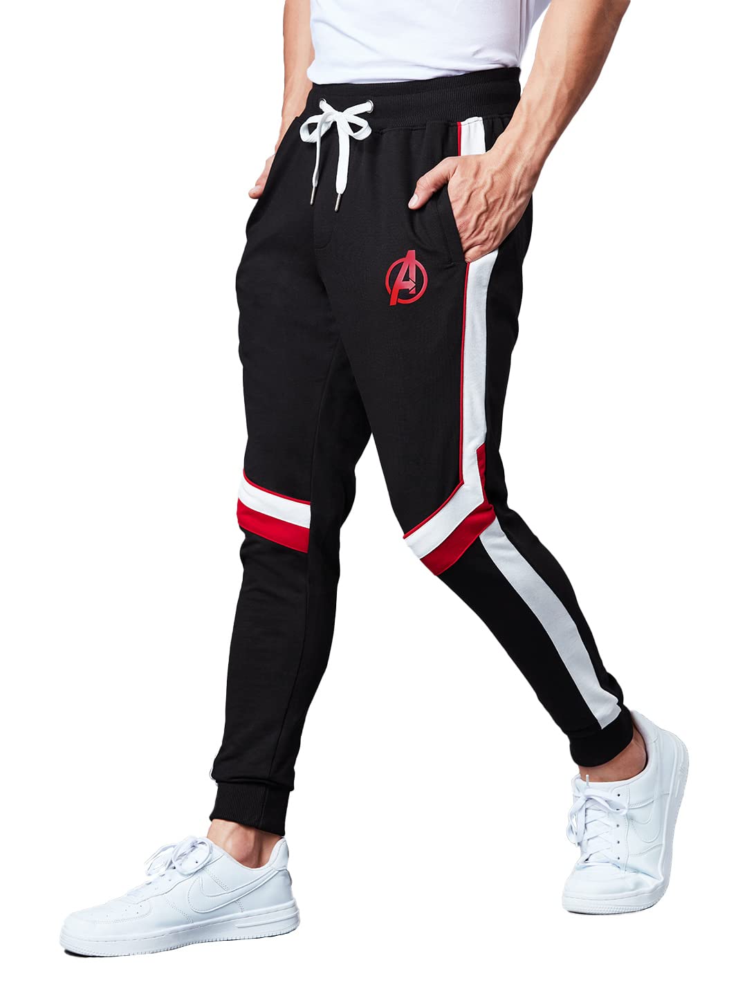 The Souled Store Men Official Avengers: Quantum Realm Multicolored Printed Joggers