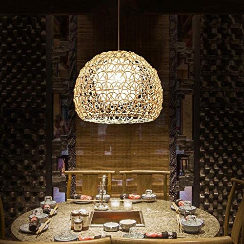 Lámpara de araña de estilo japonés para evitar luces frías en salón 3