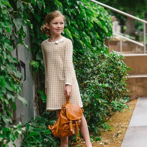 Image of Hope & Henry Girls' Milano Tipped Sweater Dress