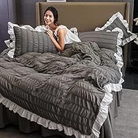 ホワイトリボン付きシングルカバーセット Amazon｜リボン 布団カバー シングル 3点 4点セット 掛け布団