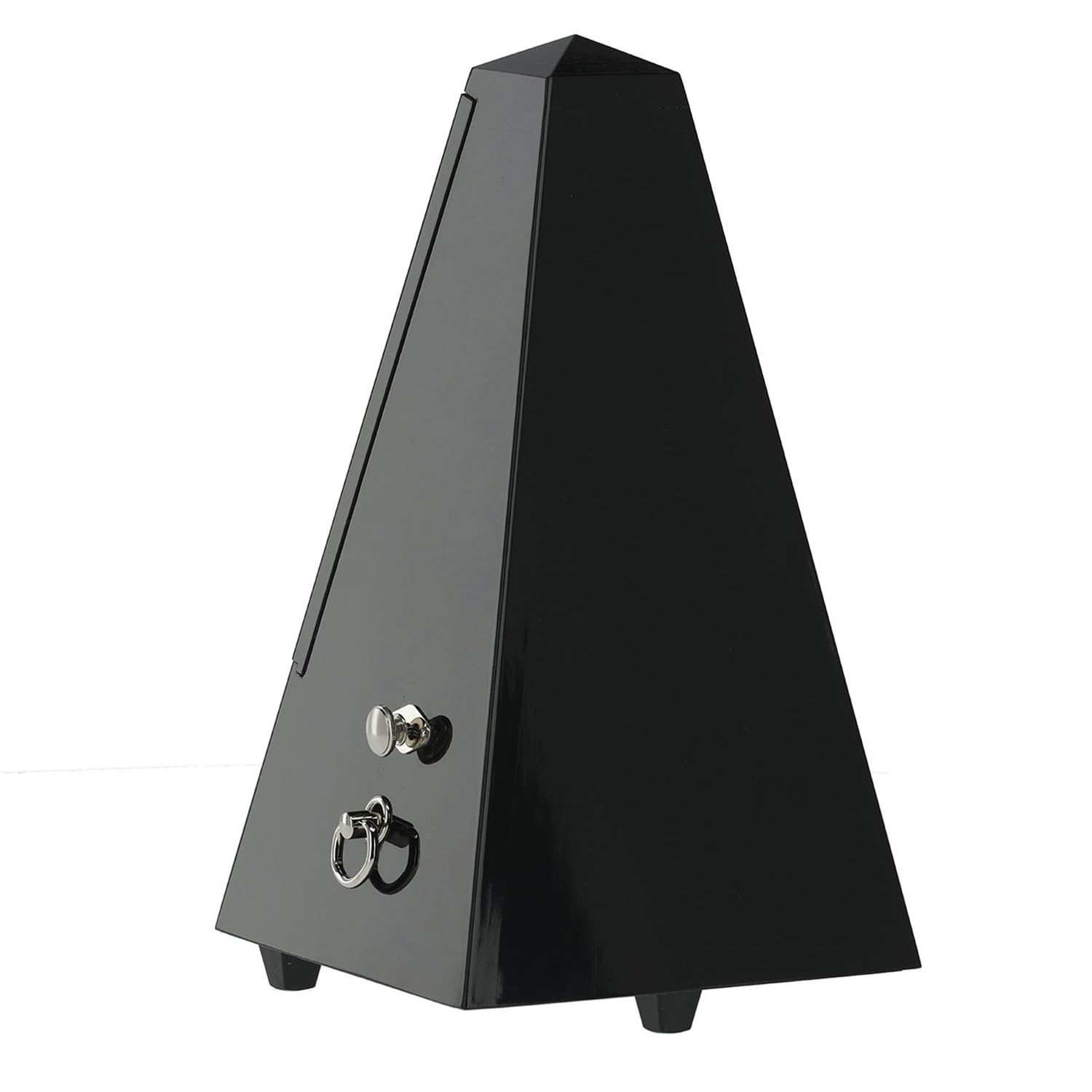 Wittner 816 mechanisches Metronom aus Holz mit Glocke hochglanzpoliert schwarz mit keepdrum Mikrofasertuch