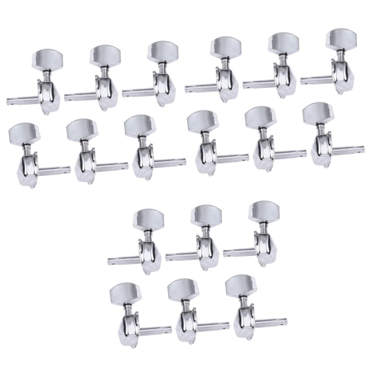 SUPVOX 18pezzi Meccaniche Sintonizzatrici Per Chitarra Acustica Stile Vintage Colore Argento Per Sostituzione e Miglioramento Del Suono Delle Corde