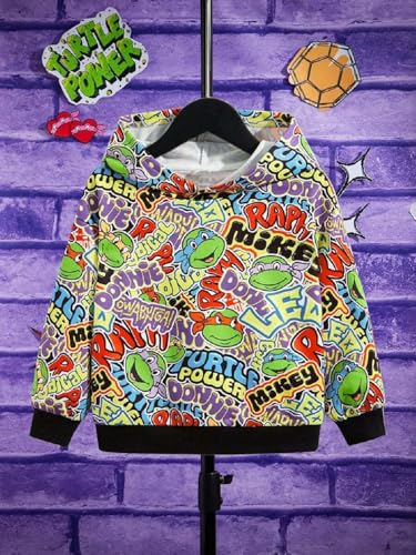 Image of Boys Humour and Comic Printed Long Sleeves Sweatshirt, Cotton Blend, Hooded Neck
