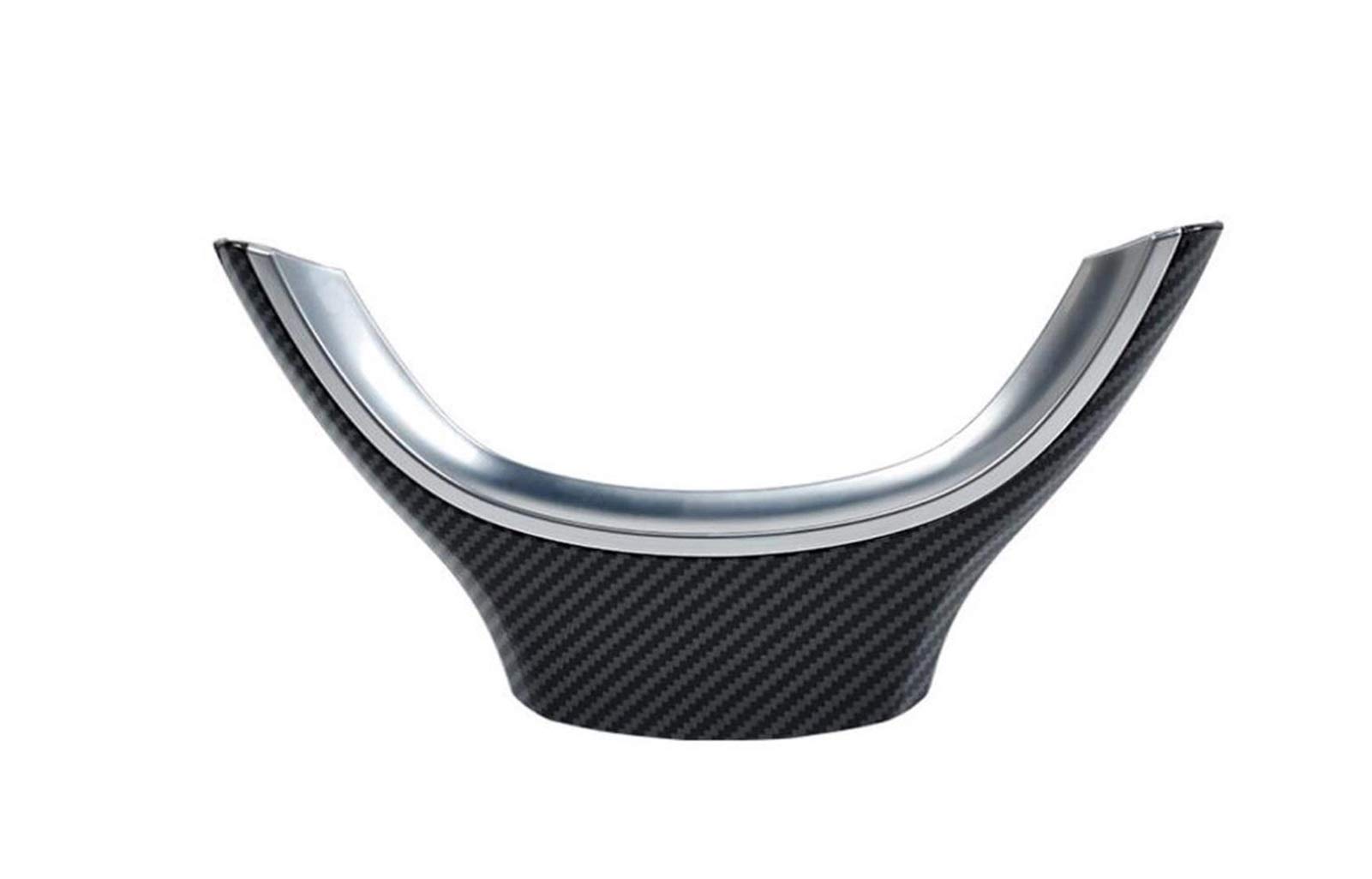 Czarna naklejka na kierownicę z włókna węglowego naklejka na pokrywę, dla, for BMW, seria 5/7 F10 F11 F18 GT F07 F01 F02 520 525 730 Car Styling Pokrowce na kierownice samochodowe(Carbon Fibe