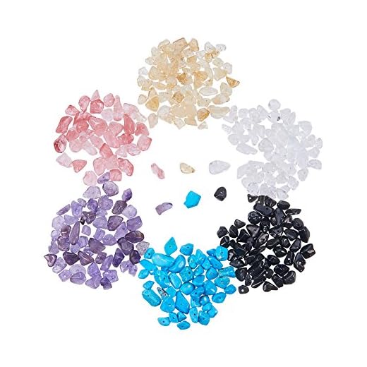 PandaHall Piedras Preciosas Chips Beadscitrino naturalcristal de Cuarzo cerezacristal de Cuarzo naturalamatista naturalobsidiana Negra naturalturquesa sintéticacolor Mezclado