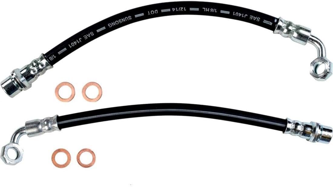 Rear Left Rear Right Brake Line Hose Brake Hydraulic Hose Kit Replace# H620660 for Lexus GX460 4.6L 2011 2012, for Lexus GX470 4.7L 2003-2009, for Toyota 4Runner 2.7L 2010