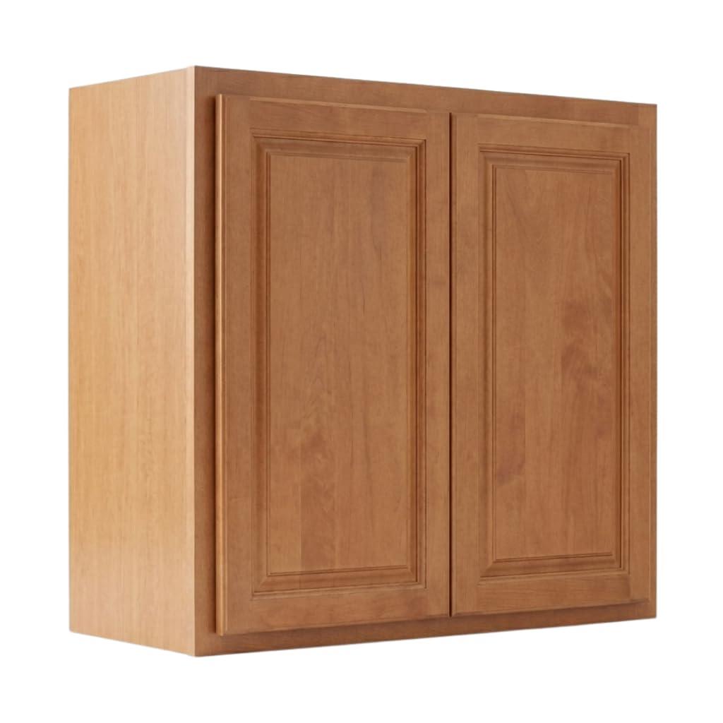 ONESTOCK Raised Panel Wall Cabinet - Ready to Assemble, Perfect for Kitchen, Laundry, and Bathroom Storage - 36”W x 30”H x 12”D