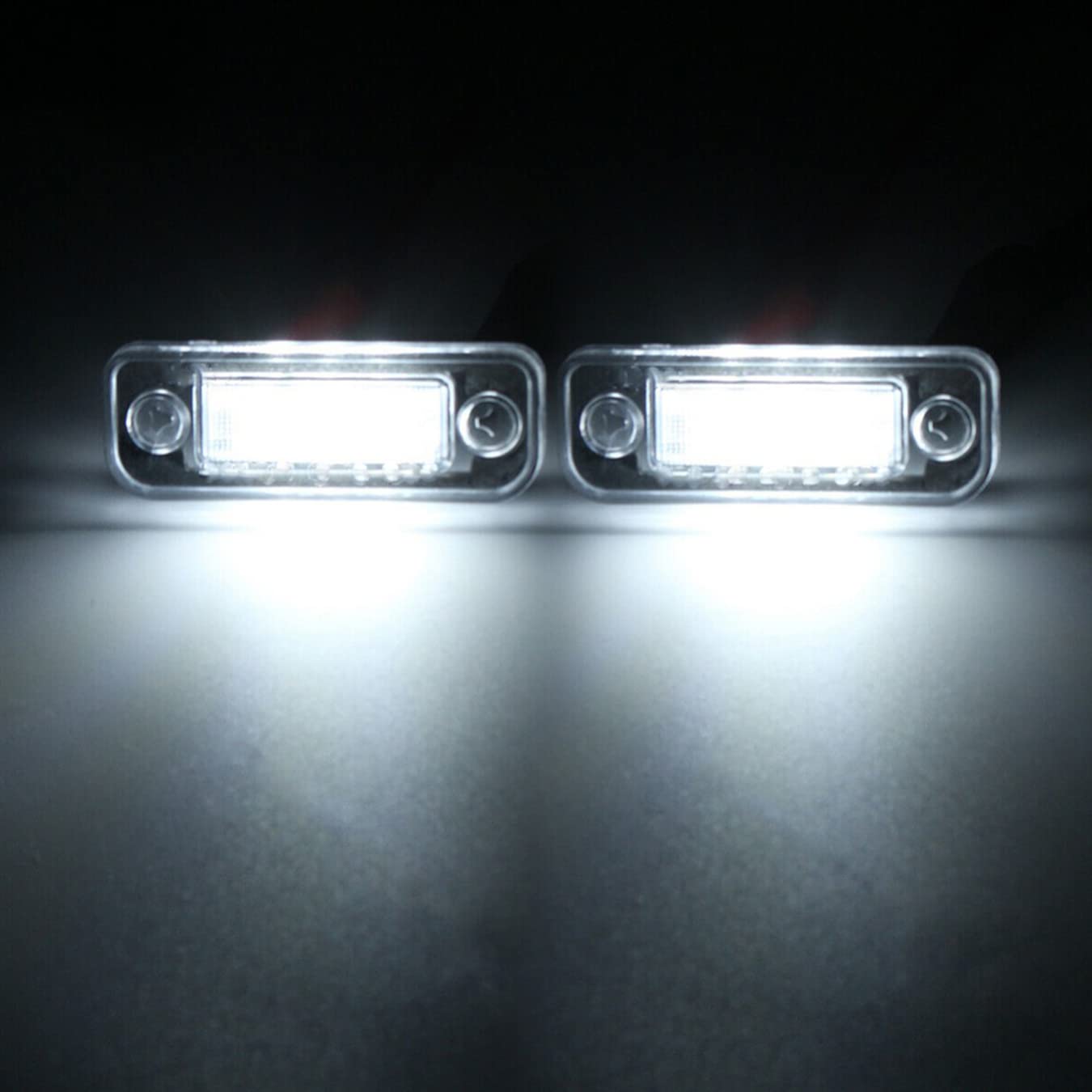 2 uds. Lámpara de luz LED para matrícula sin errores para m-erc-edes para b-enz W-203 5D W-211 W-219 R171 DC 12V 3- SMD luz blanca LED para matrícula
