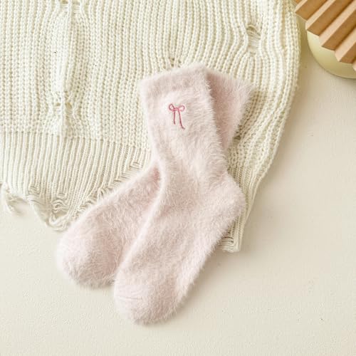Fuzzy Socks for Women Soft Fluffy Slipper Socks Cozy House Sleeping Sock Cute Warm Winter Clothing4