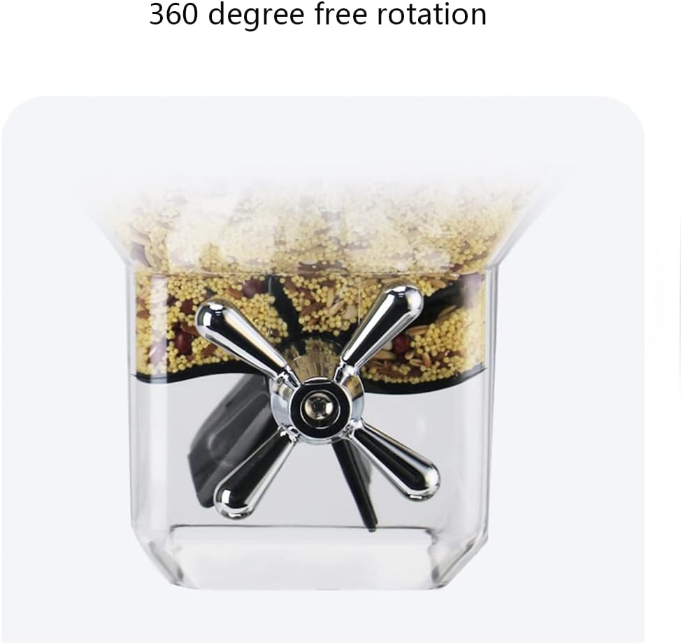 Stainless Steel Multi-Head Oatmeal Dispenser Can Be Rotated Suitable for Tea Grains (Size: 240330640/305284605mm) (A)