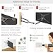 Barkan 102cm Long TV Wall Mount, 13-86 inch Full Motion Articulating - 4 Movement Flat/Curved Screen Bracket, Holds up to 60kg, Extremely Extendable, Fits LED OLED LCD