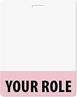 Vista 19 de Insignia personalizada Buddy – en color azul brillante – horizontal de gran tamaño (5 piezas) – Tarjeta de respaldo de doble cara – Duradera