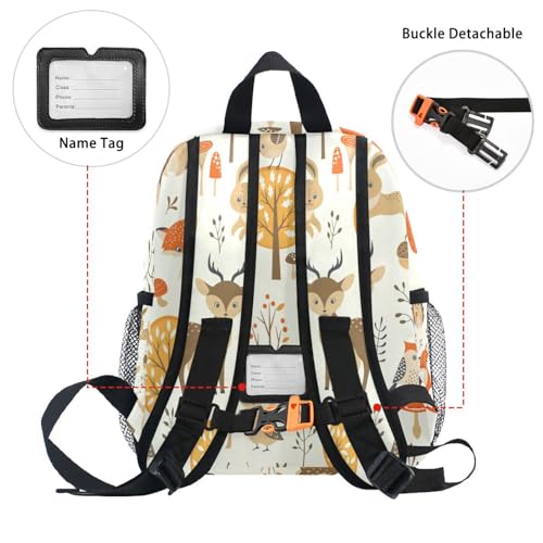 Kids Backpack Zoo Cute Fox Bunny Floral Owl Todder Backpack Lightweight Preschool Kindergarten Book Bag Practical and Durable Daycare Bag for Travel,Toys2