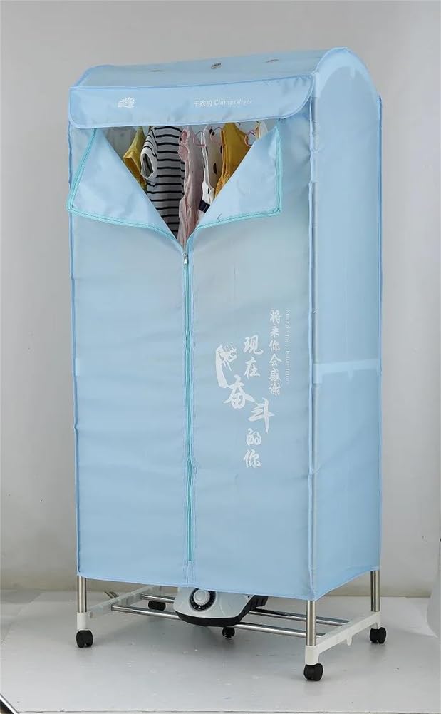 LKHLTBF 1000W Portable Electric Clothes Dryer Large Capacity Stainless Steel Indoor Drying Rack Multi-Function Quiet Hotel Household for Apartment Hotel RV Travel etc