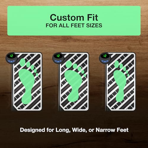 Circulation Pro EMS Foot Massager with Remote Control – Electric Feet Massager for Pain Relief, Circulation, Neuropathy, Plantar Fasciitis – 15 Intensity Levels, 6 Modes