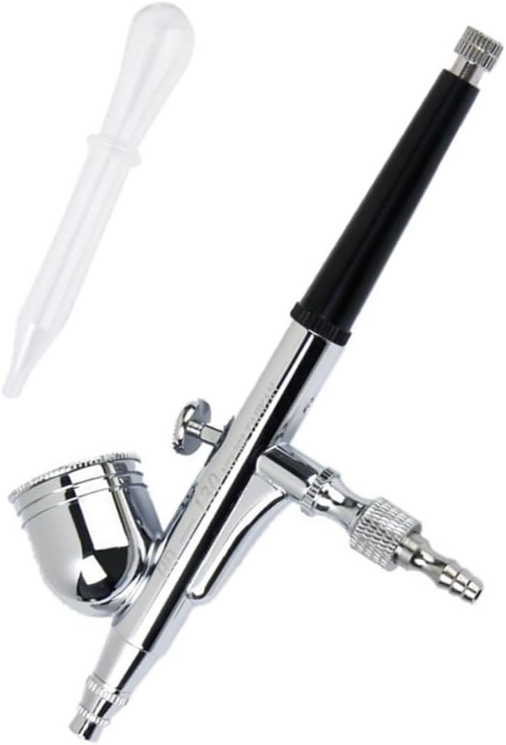 KALLORY HD-130 Airbrush Nail Art Tool with 0.2mm Nozzle Makeup and Nail Painting Airbrush Kit for Professionals and Hobbyists