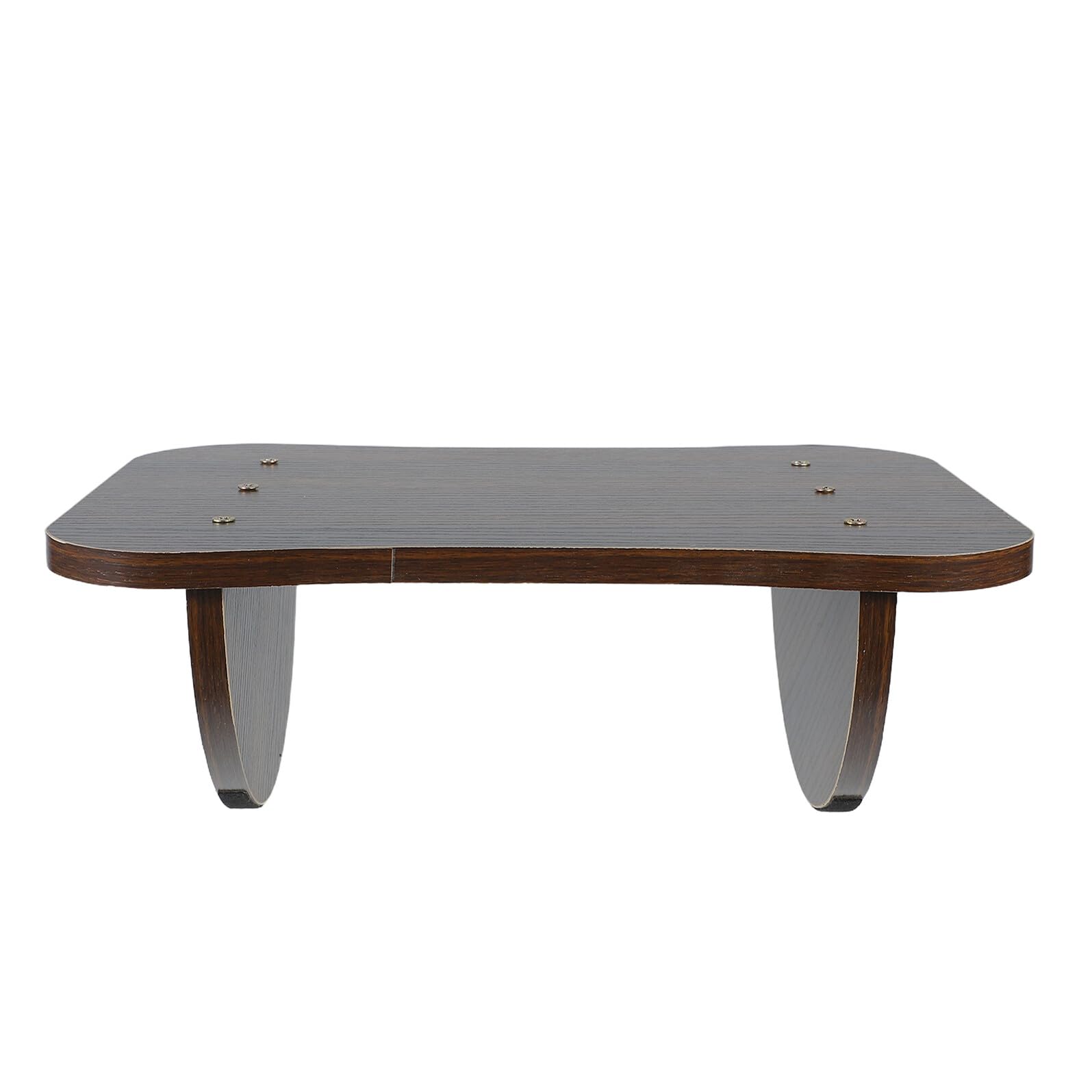Poggiapiedi da Scrivania in Legno Design Salvaspazio e Regolazione Altezza, Rettangolare Moderno per Uso Sotto Scrivania in Ufficio e Gaming