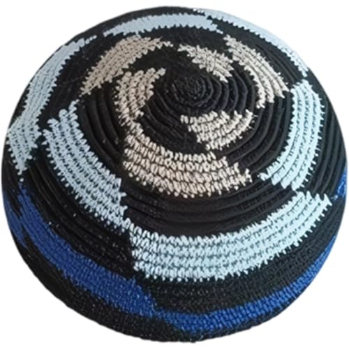 Ppmter Kippa Traditionnelle Tricotée pour Hommes, Chapeau De Prière Israélien, Kippa Tricotée À Main, Calotte Juive