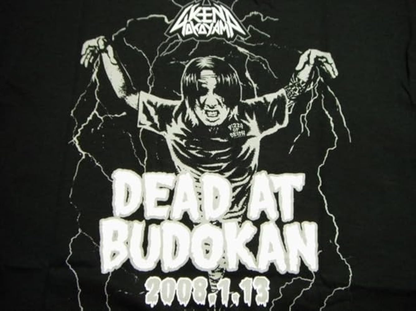 Amazon.co.jp: ZZ KEN YOKOYAMA 半袖Tシャツ DEAD AT BUDOKAN Mサイズ