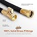 Flexi Hose Lightweight Garden Hose, 50FT - Expandable Hose with 8 Function Nozzle, No-Kink Flexibility, 3/4 Inch Solid Brass Fittings and Double Latex Core