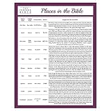 Places in The Bible Laminated Sheet - The Israel Bible Study Guide Series