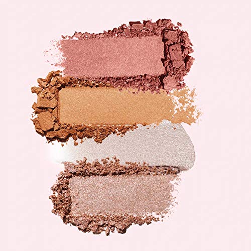 Beauty Blocks 4-in-1 Face Palette from Sculpted by Aimee (Light) - Vegan Bronzer, Blusher, Powder & Cream Highlighters to Define and Glow - Image 4