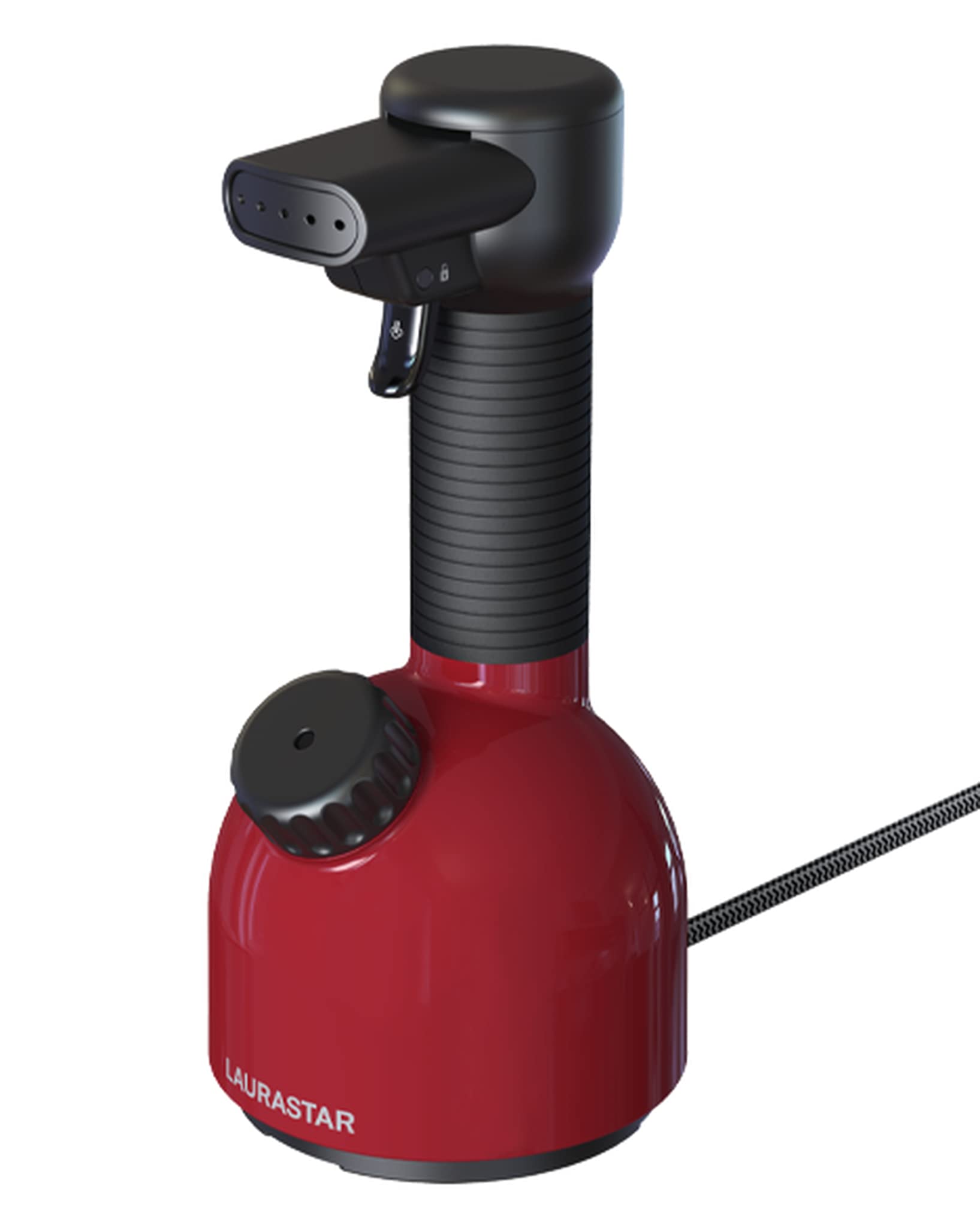 Laurastar IGGI Intense Red Défroisseur Vapeur à Main,Défroisse et Purifie les Textiles, Compact Nomade et Design (rouge)