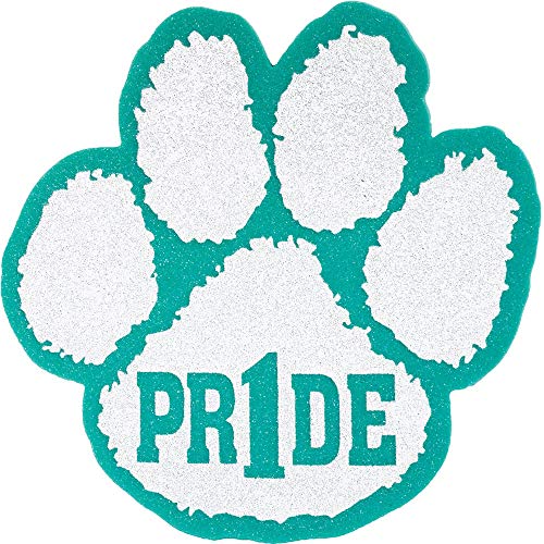 Anderson's Green and White Pr1de Foam Paw Mitts, Set of 3, Foam Rousers, School Spirit Products, Fan Gear, Sports Fan Gear, Football Cheerleader Accessories, Homecoming