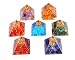 Set of 7 Chakra Orgone Pyramid Set -- 7 (Seven) Chakra Orgone Stone Pyarmid - Metaphysical - Reiki