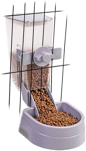 Oncpcare 1L Rabbit Cage Automatic Feeder Food Dish Small Animal