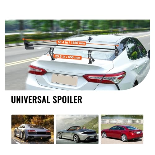 Aileron de voiture universel noir double pont finition BGW - 4