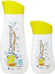 Sabonete Líquido Infantil Dermacyd, Para o Corpo Todo, Kit Com Duas Unidades 200mL + 100mL, Mantém o Equilíbrio Fisiológico da Pele, Fórmula com Ácido Láctico e Lactoserum