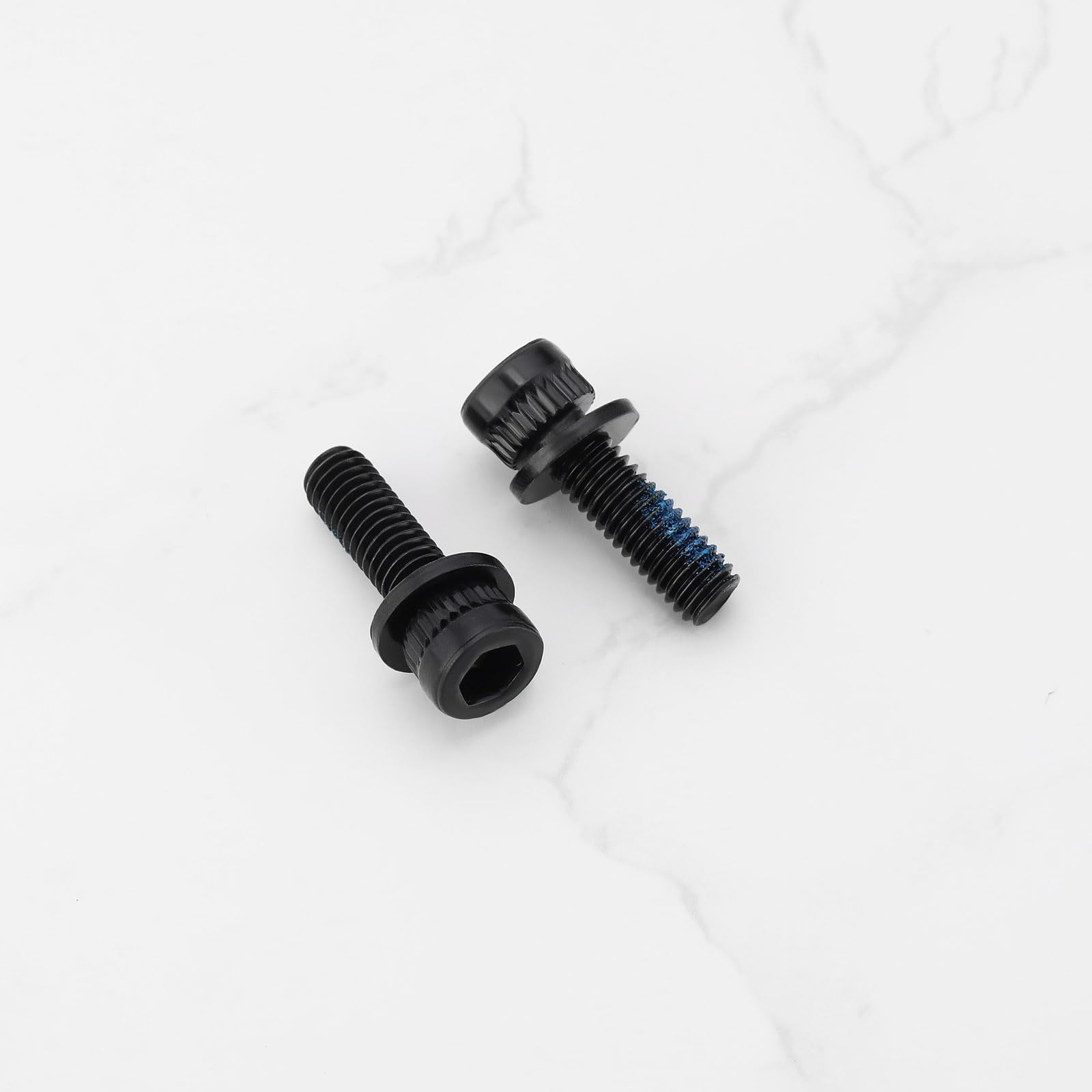4 Piezas M6x18mm Pernos de Pinza de MTB Pernos Adaptadores de Pinza de Freno de Disco Hidráulico para Bicicleta Compatible con Bicicleta Shimano Longitud Total 25 Mm Negro