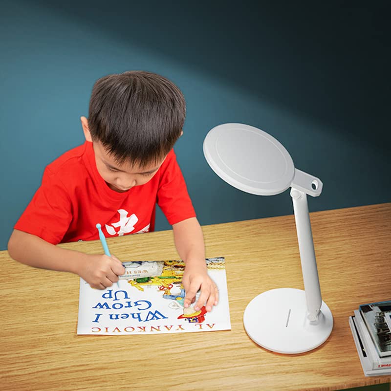 Lampa z ładowarką bezprzewodową, lampa stołowa, lampa biurkowa LED USB, lampka na biurko Lampa stołowa LED Ochrona oczu Lampa biurkowa LED Ściemnianie Nauka Składana lampa stołowa z ładowaniem USB do