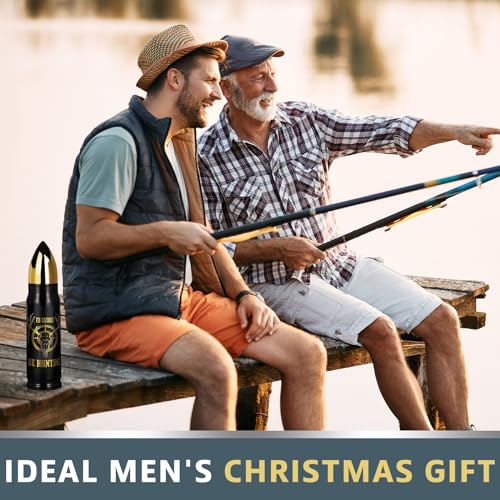 Funslive Hunting Gifts for Men - I'D Rather Be Hunting 17 oz Bullet Tumbler, Unique Shaped Thermos Coffee Mug for Men, Anniversary Birthday Gift for Mens Dad Him, Gift Ideas for Hunting Lovers — view 5