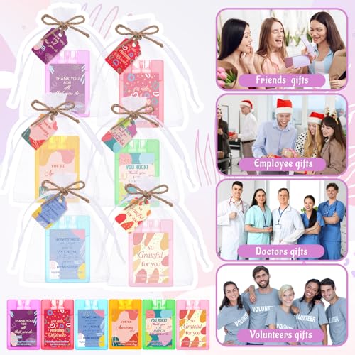 Image of 36 Pcs Mini Sanitizer Spray Bulk Travel Size Portable, Pocket, Pastel
