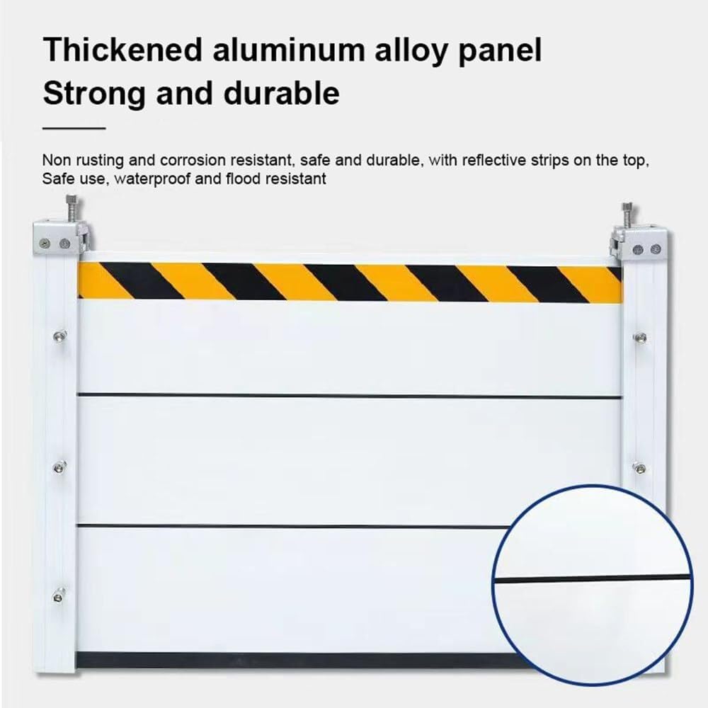 Sistema de Barrera de Aluminio, Barrera contra inundaciones, Solapa de Sellado para Puerta de Garaje subterránea, Solapa de Barrera Impermeable contra inundaciones, Resistente a im