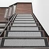 Non slip stair treads 30×8 inchpolyester indoor stair rugs with tpe backing no adhesive residue pet and kid friendly 4 packdurable easy to clean gray  urban country home decor