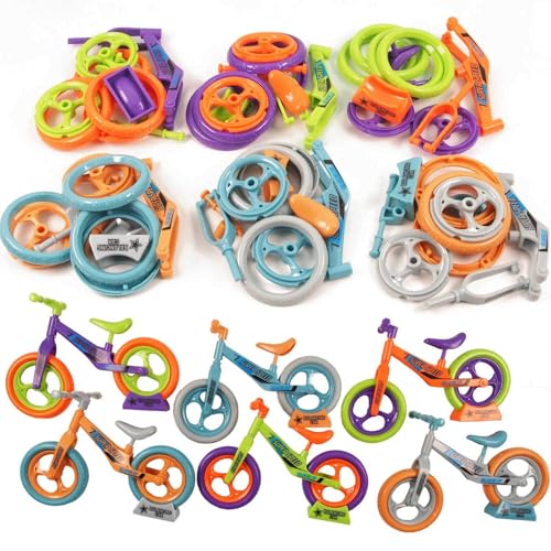 24Pcs Party Favors for Kids Birthday, DIY Balance Bike Mini Toys, Bulk Fidgets GIFS for Kids Goodie Bag Stuffers, Small Return Gifts, Pinata Stuffers, Little Toys Classroom Rewards, Game Prizes
