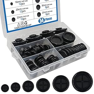 Bestychao Gummitüllen-Set 54 Stück Sortimentsbox