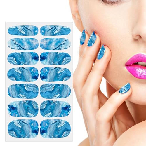 image for JERCLITY 336 Pieces 24 Sheets Women's Full Wrap Marble Nail Polish Str